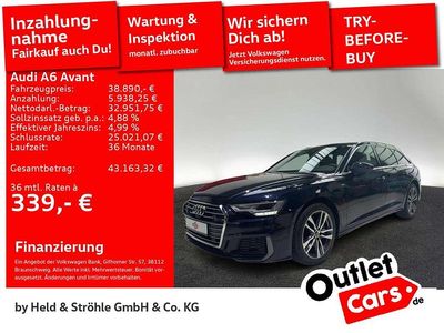 Firmamentblau metallic Gebraucht 2022 Audi A6 S-Line Kombi | 38.890 € (Guter Preis)