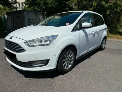 Gebraucht Ford Grand C-Max Titanium 120 PS (88 kW) 2017 Weiß Van / Kleinbus