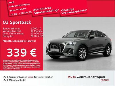 Gebraucht Audi Q3 Sportback S-Line 245 PS (180 kW) 2024 Chronosgrau metallic SUV