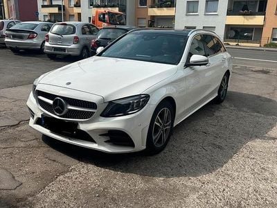 Brugt Mercedes C400 333 HK (244 kW) 2019 Hvid Stationcar