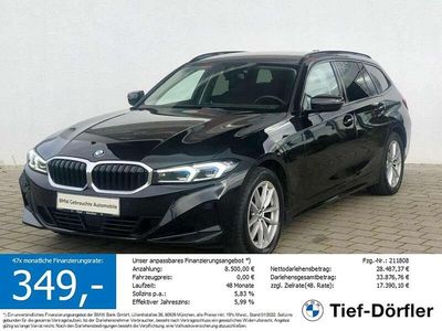Gebraucht BMW 320 Sport Line 190 PS (139 kW) 2023 Black sapphire metallic Kombi