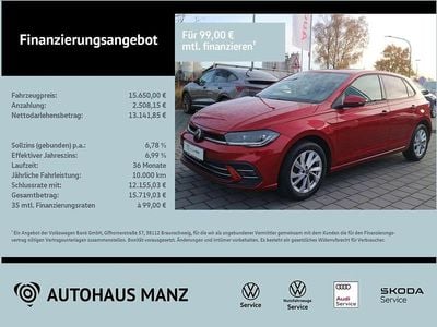 Gebraucht VW Polo Style 95 PS (69 kW) 2023 Rot Limousine