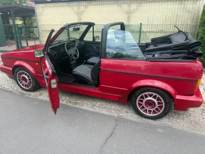 Gebraucht VW Golf Cabriolet Karmann 98 PS (72 kW) 1992 Rot Cabrio