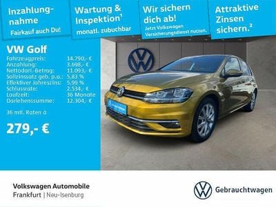 Kurkumagelb metallic Gebraucht 2018 VW Golf VII Join Limousine | 14.790 € (Guter Preis)