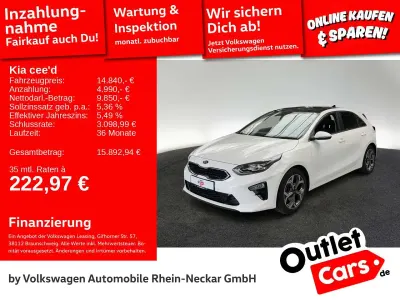 Gebraucht Kia Ceed Platinum Edition 140 PS (102 kW) 2018 Deluxe weiss metallic Kleinwagen