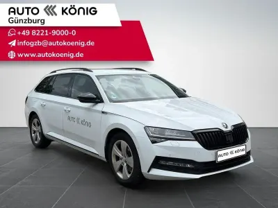 Gebraucht Skoda Superb SportLine 218 PS (160 kW) 2024 Moonweiß perleffekt Kombi