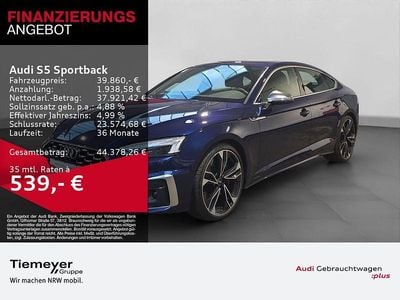 Navarrablau metallic Gebraucht 2021 Audi S5 Sportback Ambiente Kleinwagen | 39.860 € (Guter Preis)