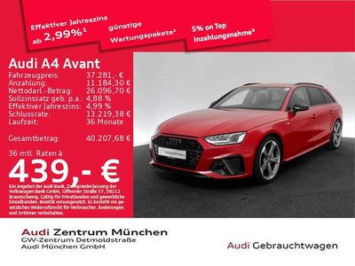 Gebraucht Audi A4 S-Line 204 PS (150 kW) 2024 Progressivrot metallic Kombi