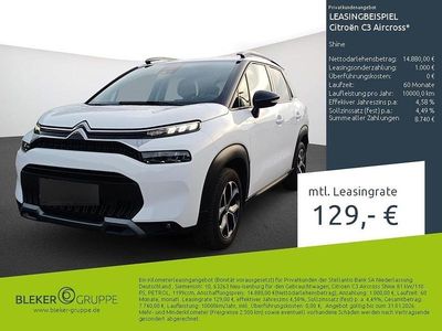 Gebraucht Citroën C3 Aircross Shine 110 PS (80 kW) 2023 Weiß SUV