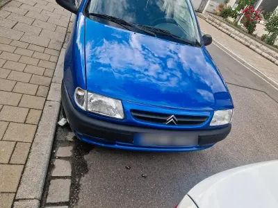 Gebraucht Citroën Saxo 54 PS (39 kW) 1998 Blau Kleinwagen