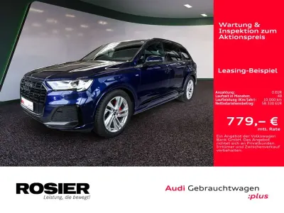 Gebraucht Audi Q7 S-Line 286 PS (210 kW) 2023 Navarrablau metallic SUV