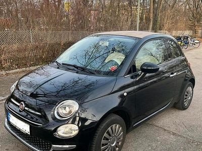 Usata Fiat 500C 69 CV (50 kW) 2017 Nero Cabrio