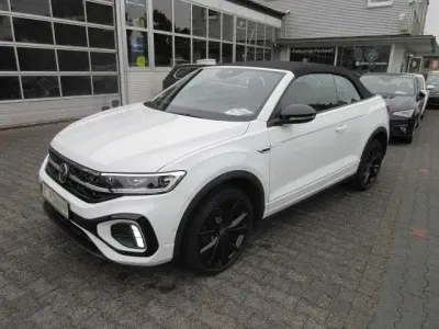 Gebraucht VW T-Roc Cabriolet R-line 150 PS (110 kW) 2022 Pure white schwarz Cabrio