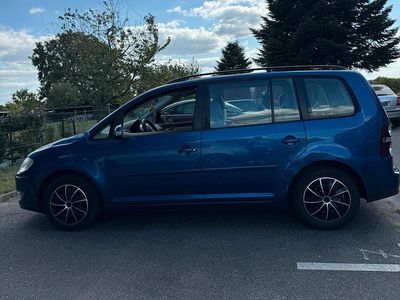 Gebraucht VW Touran 102 PS (75 kW) 2008 Blau Van / Kleinbus