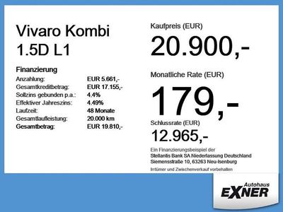 Usata Opel Vivaro 120 CV (88 kW) 2022 Bianco Monovolume