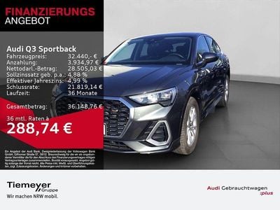 Usata Audi Q3 Sportback S-Line 150 CV (110 kW) 2023 Grigio SUV