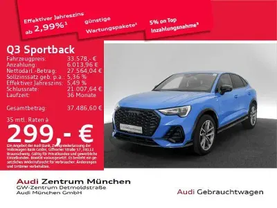 Gebraucht Audi Q3 Sportback S-Line 150 PS (110 kW) 2023 Turboblau SUV