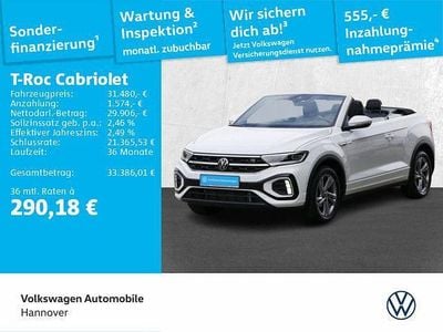 Second-hand VW T-Roc Cabriolet R-line 150 CP (110 kW) 2025 Alb Cabrio