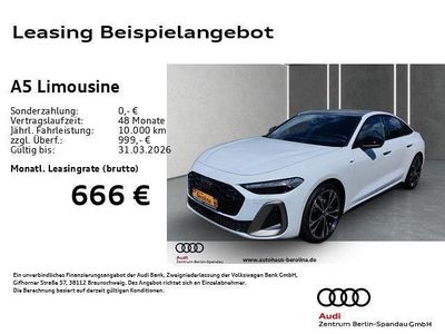 Neu Audi A5 S-Line 299 PS (219 kW) 2026 Weiß Limousine