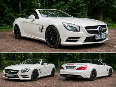 Gebraucht Mercedes SL350 306 PS (225 kW) 2012 Weiß Cabrio