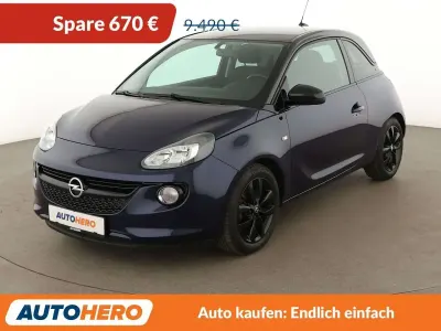 Gebraucht Opel Adam Unlimited 69 PS (50 kW) 2018 Dark ink/ocean blue Kleinwagen