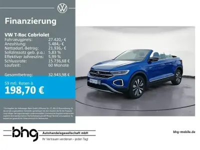 Gebraucht VW T-Roc Goal 116 PS (85 kW) 2025 Blau SUV