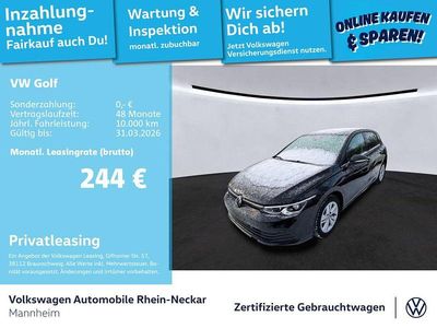 Gebraucht VW Golf VIII Life 131 PS (96 kW) 2023 Deep black perleffekt Limousine