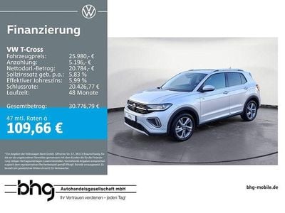 Gebraucht VW T-Cross R-line 150 PS (110 kW) 2025 Reflexsilber metallic SUV