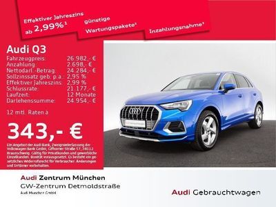 Gebraucht Audi Q3 Ambiente 150 PS (110 kW) 2020 Individuallackierungen audi exclusive SUV
