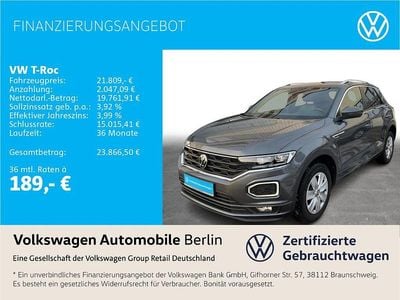 Used VW T-Roc Sport 150 HP (110 kW) 2022 Grey SUV