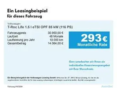Nuova VW T-Roc Life 116 CV (85 kW) 2026 Bianco SUV