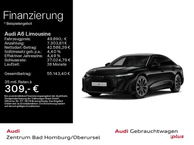 Gebraucht Audi A6 S-Line 204 PS (150 kW) 2025 Mythosschwarz metallic Limousine