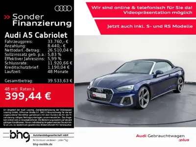 Gebraucht Audi A5 Cabriolet S-Line 150 PS (110 kW) 2022 Blau Cabrio