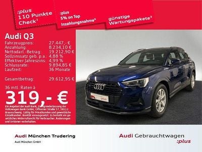 Usata Audi Q3 Advanced Plus 150 CV (110 kW) 2021 Blu SUV