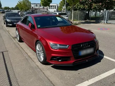 Brugt Audi A7 S-Line 320 HK (235 kW) 2015 Rød Hatchback