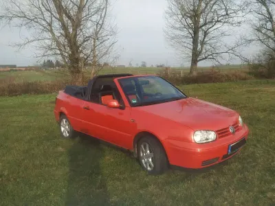 Gebraucht VW Golf Cabriolet Conceptline 101 PS (74 kW) 1999 Orange Cabrio