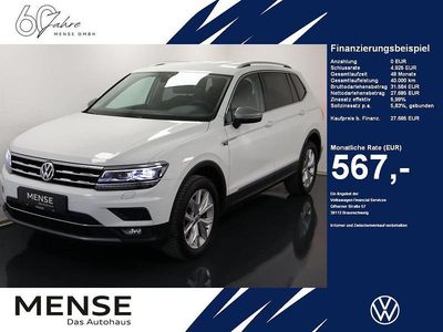 Gebraucht VW Tiguan Allspace Highline 150 PS (110 kW) 2021 Pure white SUV