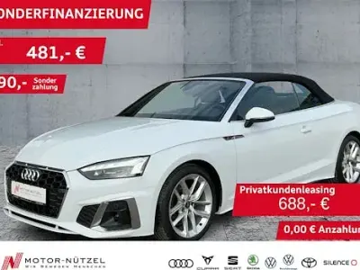 Gebraucht Audi A5 Cabriolet S-Line 163 PS (119 kW) 2022 Gletscherweiß metallic Cabrio