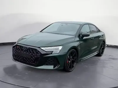 Ny Audi RS3 Sport 400 HK (294 kW) 2026 Grøn Sedan
