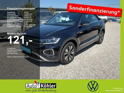 Gebraucht VW T-Roc Cabriolet Goal 116 PS (85 kW) 2025 Deep black perleffekt schwarz Cabrio