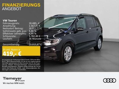 Schwarz Gebraucht 2019 VW Touran Comfortline Van / Kleinbus | 18.480 € (Guter Preis)