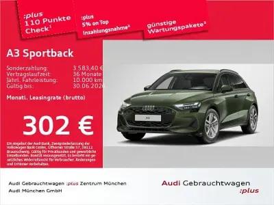 Używany Audi A3 Sport 204 KM (150 kW) 2025 Zielony Sedan/Limuzyna