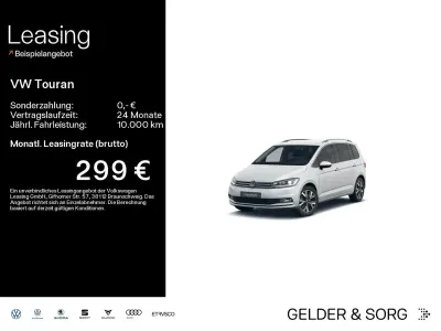 Gebraucht VW Touran Highline 150 PS (110 kW) 2025 Weiß Van / Kleinbus