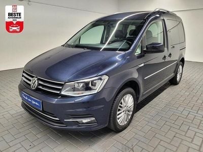 Gebraucht VW Caddy Highline 150 PS (110 kW) 2017 Blau (starlightblaumet.) Van / Kleinbus