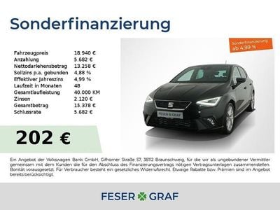 Usata Seat Ibiza FR 150 CV (110 kW) 2022 Nero Utilitaria