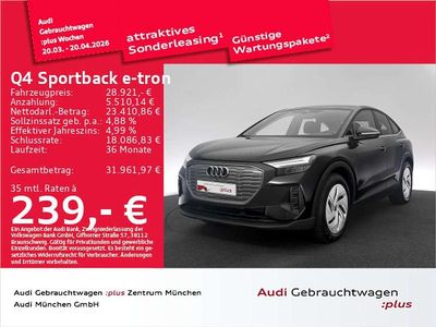 Gebraucht Audi Q4 e-tron 125 kW (170 PS) 2023 Mythosschwarz metallic SUV