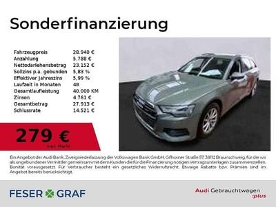 Gebraucht Audi A6 Business 204 PS (150 kW) 2023 Chronosgrau metallic Kombi