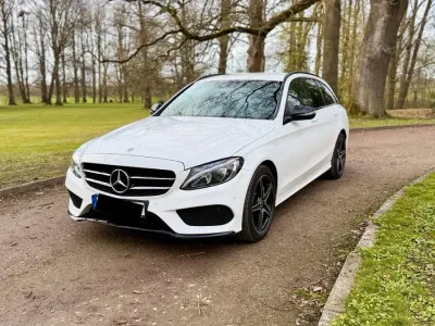 Usata Mercedes C180 AMG line 116 CV (85 kW) 2017 Bianco Station wagon