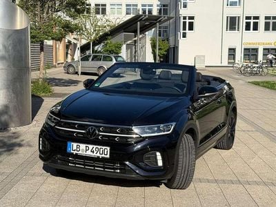 Gebraucht VW T-Roc Cabriolet R-line 150 PS (110 kW) 2023 Schwarz Cabrio