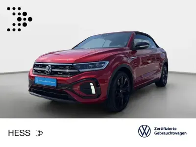 Gebraucht VW T-Roc Cabriolet R-line 150 PS (110 kW) 2022 Kings red schwarz (metallic) Cabrio